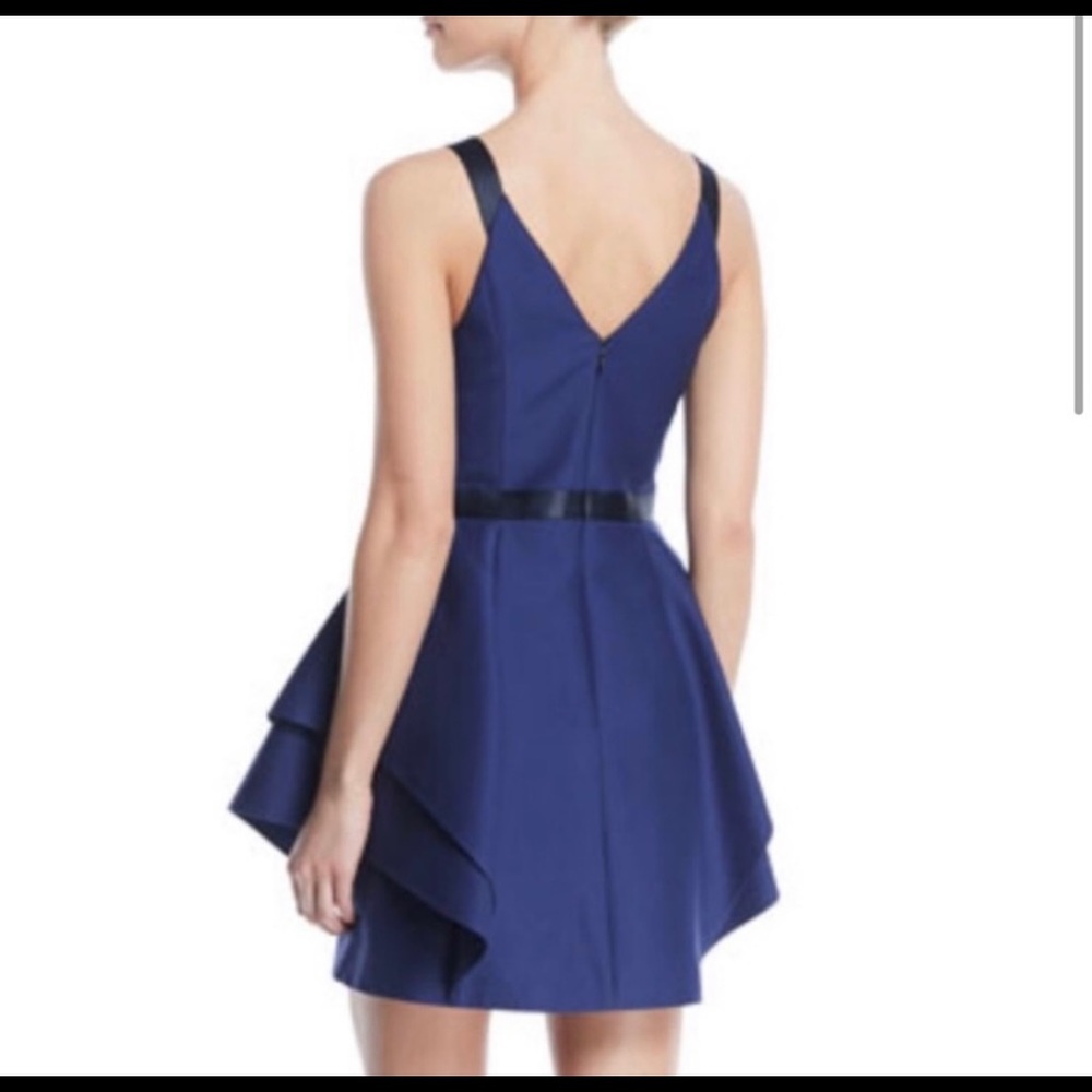 Halston Heritage Navy Blue Dress